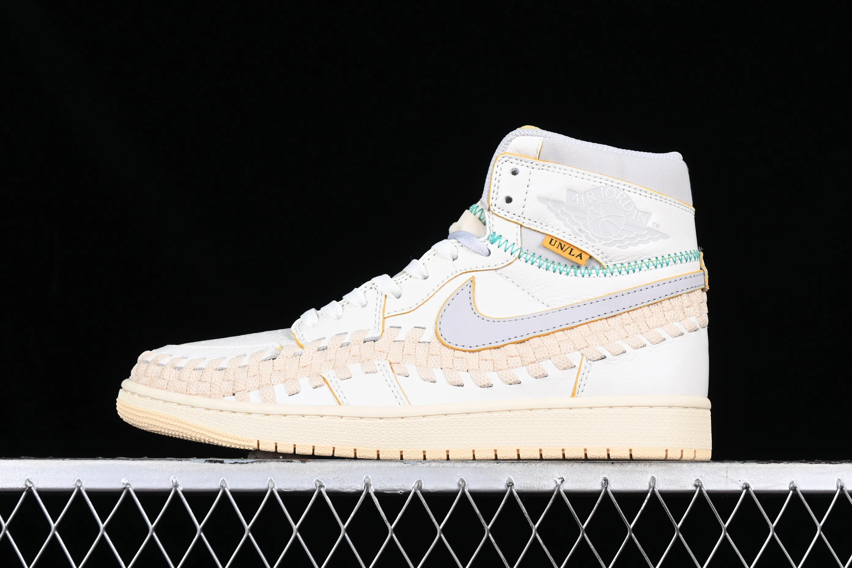 All categories Air Jordan Jordan series basketball shoes Air Jordan 1 High LW version Union x Air Jordan 1 High OG "Woven" AJ1 Joe 1 joint model woven high-top basketball shoes FD2565-100